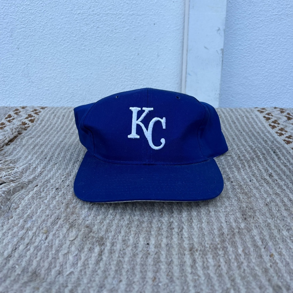 Vintage 90s Kansas City Royals Snapback Hat MLB Buffalo Cap Adjustable (OS)